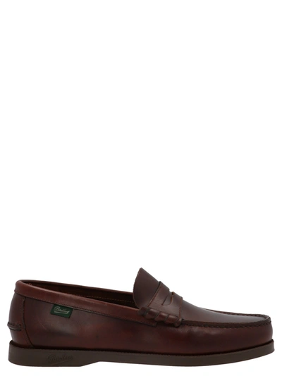 Paraboot Coraux Logo-tag Loafers In Brown