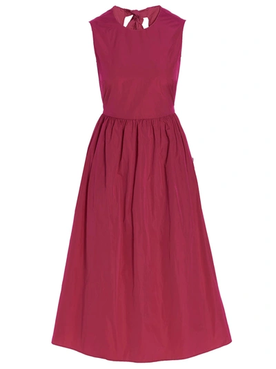 Red Valentino 'crisp Taffetas' Dress In Fuchsia