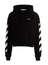 Off-white Brand-embroidery Kangaroo-pocket Relaxed-fit Cotton-jersey Hoody