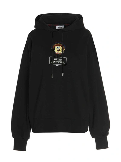GCDS 'DON'T CARE' CAPSULE HOODIE WITH 'DON'T CARE' CAPSULE