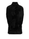 Sapio Roll-neck Knitted Velvet Cape