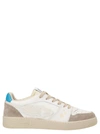 Enterprise Japan Man Sneakers White Size 9 Calfskin, Bovine Leather, Textile Fibers