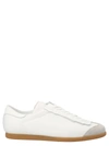 Maison Margiela White Featherlight Sneakers In Calfskin And Suede