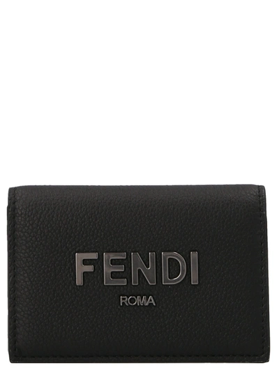 Fendi ' Roma' Wallet In Black