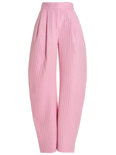 Attico Gary Pants In Rose-pink Viscose In Rosa