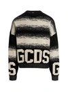 Gcds Man Sweater Black Size Xl Cotton