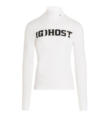 Raf Simons Ghost Turtleneck Sweater In White