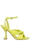 Stuart Weitzman 'knotted Ankle Strap Leather Sandals'
