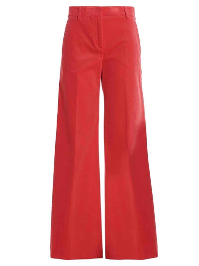 Alberto Biani High-waisted Casual Pants In Red