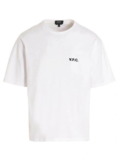 Apc Jeremy Logo-print Cotton-jersey T-shirt In White