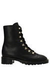 Stuart Weitzman Kolbie Leather Combat Boots