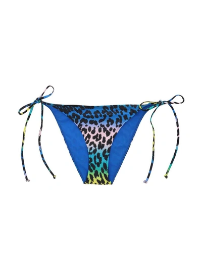 Ganni Leopard-print Bikini Bottoms In Multicolor