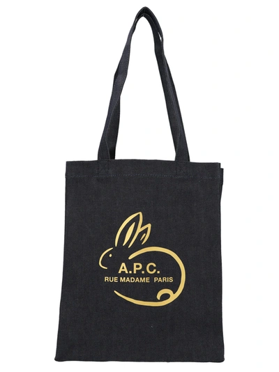 Apc 'lou' Shopping Bag In Blue