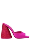 Attico Luz 105mm Rhinestone-embellished Leather Sandals