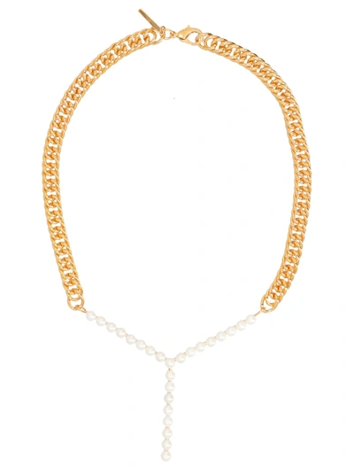 Y/project 'maxi Y' Necklace In Gold
