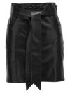 Nanushka Meda Belted Vegan Leather Mini Skirt