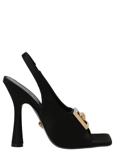 Versace Sandalias - Medusa In Black