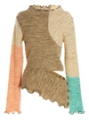 Andersson Bell Melani Colorblock Cut-out Turtleneck Sweater