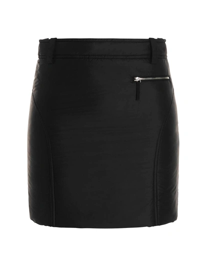Khaite Women's Mitsi Leather Mini Skirt In Black