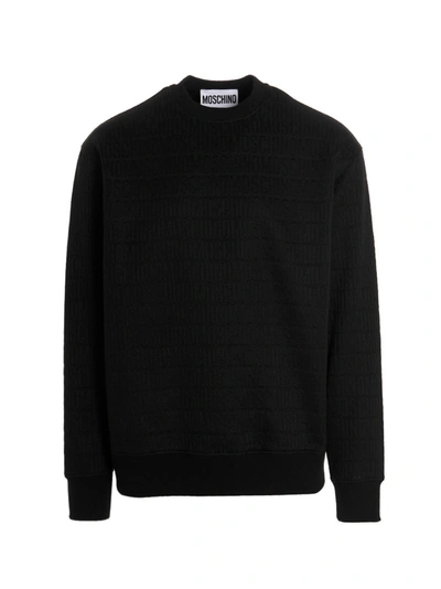 Moschino Monogram Sweatshirt In Black
