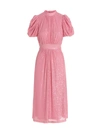 Rotate Birger Christensen Rotate Sequin-embellished Short-sleeved Midi Dress