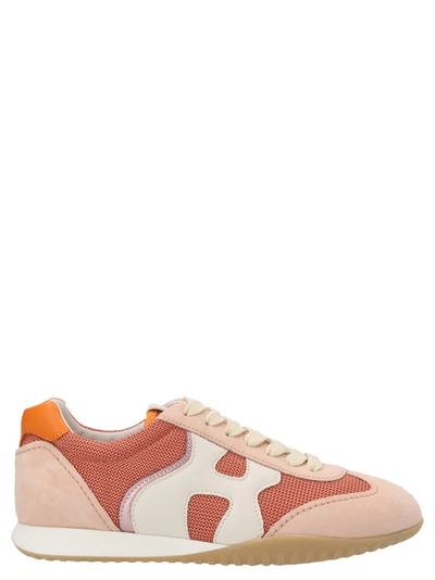 Hogan Olympia-z Orangewhitepink In Orange,white,pink