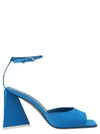 Attico Blue Open Toe Heels