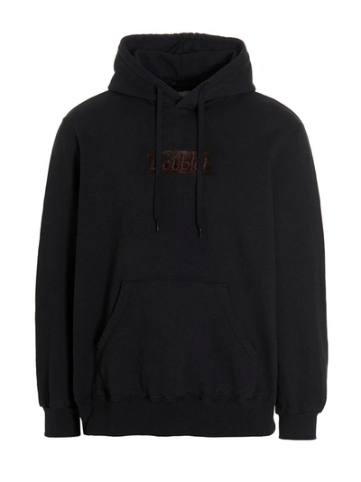 Doublet 'polyurethane Embroidery' Hoodie In Black