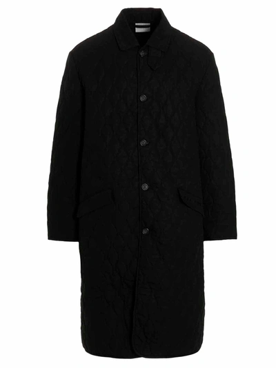 Vtmnts Quilted Hunter Coat In Black