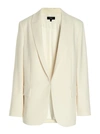 Theory Off-white Relaxed Blazer In Ivory