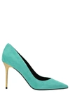 Balmain Ruby Stiletto Pumps In Azul Claro