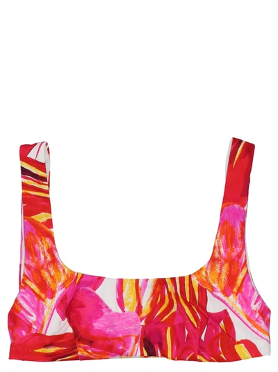 Louisa Ballou 'scoop' Bikini Top In Multicolour