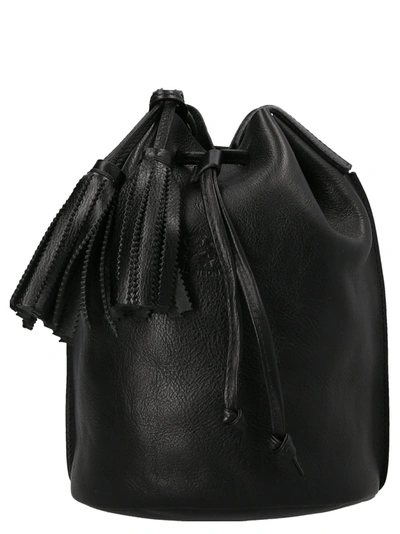 Il Bisonte Stibbert Bucket Bag In Black