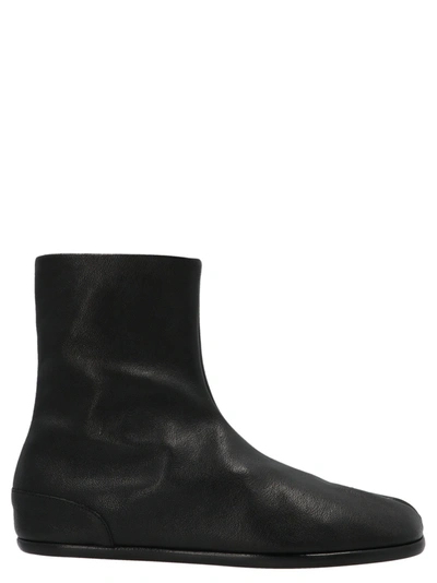 Maison Margiela Black Tabi Flat Ankle Boots