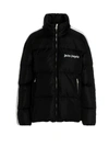 Palm Angels Striped Webbing-trimmed Padded Shell Down Jacket