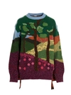 Stella Mccartney Tree Of Life Intarsia Wool And Cotton-blend Sweater
