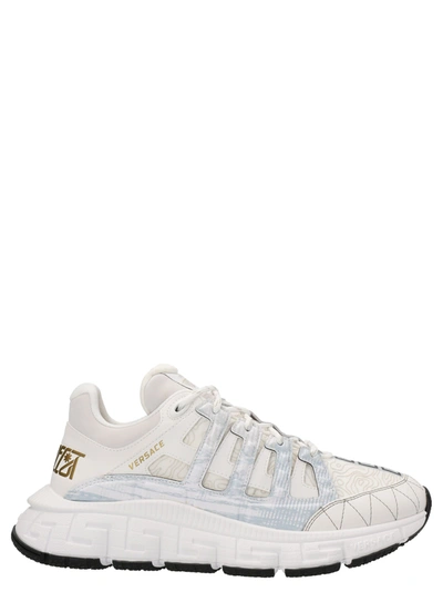 Versace Trigreca Low-top Sneakers In White