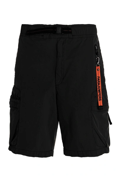 Parajumpers Buckle-fastening Cargo Shorts In Black