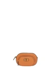 Mcm Mini Leather Crossbody Bag In Orange