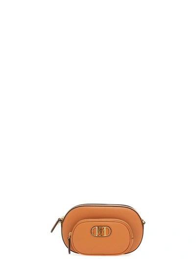 Mcm Mini Leather Crossbody Bag In Orange