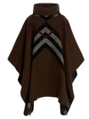 Burberry Chevron Check-jacquard Cashmere Poncho