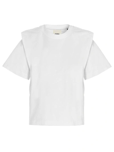 Isabel Marant Zelitos Pleat-detail T-shirt In White