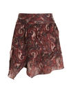 Iro Zully Womens Silk Mini Asymmetrical Skirt
