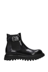Dolce & Gabbana Black Brushed Calfskin Ankle Boots With Extra-light Sole