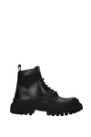 DOLCE & GABBANA ANKLE BOOT LEATHER BLACK