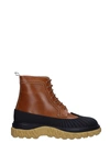 THOM BROWNE ANKLE BOOT LEATHER BROWN