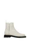 Off-white Suede Sponge Ankle Boots