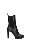 OFF-WHITE ANKLE BOOTS CHELSEA LEATHER BLACK