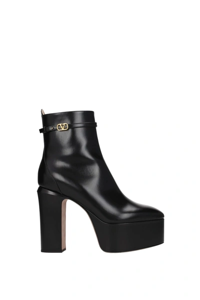 Valentino Garavani Ankle Boots Leather Black