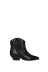 ISABEL MARANT ANKLE BOOTS LEATHER BLACK